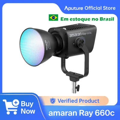 Luz de Fotografia de Ponto de Cor Completa Do Brazil amaran Ray 660c 2300K-10000K Ajuste G/M Controle por APP amaran Luz de Vídeo - AliExpress 44