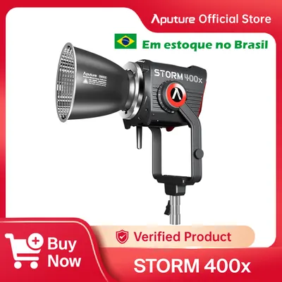 Fazer Brasil Aputure STORM 400x Fotografia Luz 2500K-10000K Ajustável-Branco G/M Fonte de Ponto Compacto Dispositivo de Luz de Vídeo - AliExpress 44