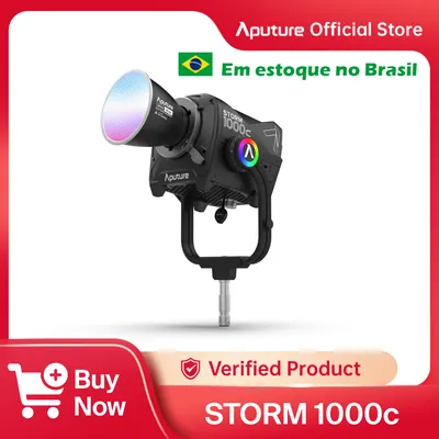 Do Brasil Aputure Storm 1000c cor completa 1000w cor ponto ajustável fonte de luz de vídeo 1800k-20000k fotografia luz - AliExpress 44