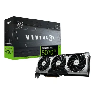 Placa De Vídeo Msi Rtx 5070 Ti Ventus 3x Oc, 16gb, Gddr7