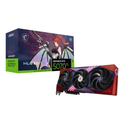 Gpu Msi Rtx 5070 Ti 16g MLG Edition Oc, Gddr7, 256-bits