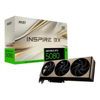 Placa De Vídeo Msi Rtx 5080 16g Inspire 3x Oc 16gb Gddr7