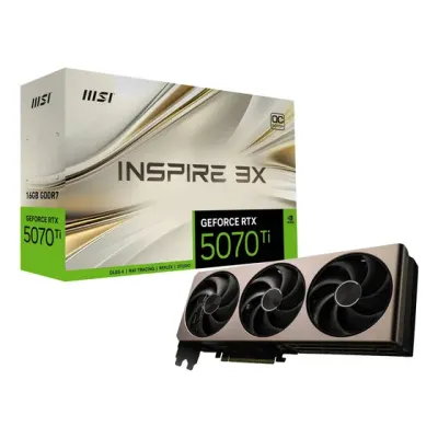 Placa De Vídeo Msi Geforce Rtx 5070 Ti 16gb Inspire 3x Oc