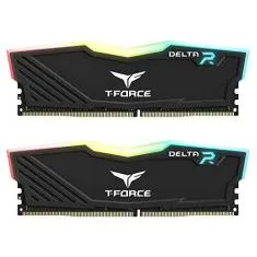 TEAMGROUP Memória Ram Desktop Gamer T-Force Delta RGB DDR4 16GB (2x8GB) 3000MHz (PC4-24000) CL16 TF3D416G3000HC16CDC01 - Preto