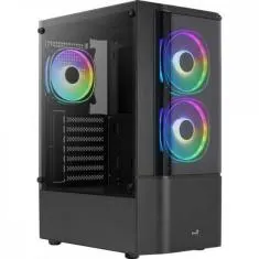 Gabinete Gamer Aerocool atx Quantum V2 Preto Lateral Vidro
