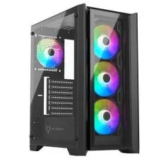 Gabinete Gamer Husky Dome 100, Mid Tower, ATX, Lateral e Frontal em Vi
