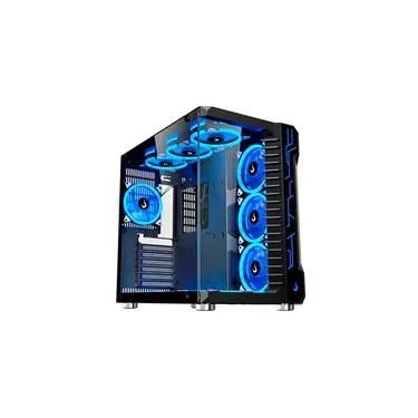 Gabinete Gamer Rise Mode Galaxy Glass, Mid Tower, ATX, Lateral e Frontal em Vidro Temperado, Sem FANs, Preto - RM-GA-GG-FB