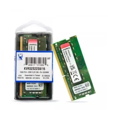 Memoria 16gb P/ Notebook Kingston Ddr4 3200 Kvr32s22s8/16