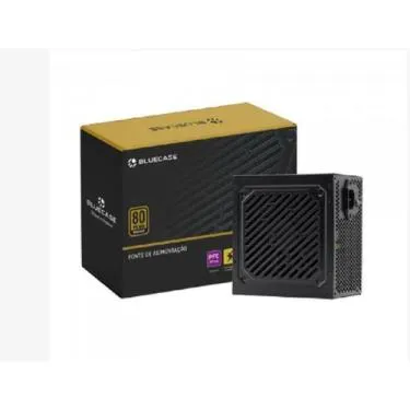 Fonte Atx 650w Bluecase RGB650W 80 Plus Bronze Preto, Bivolt