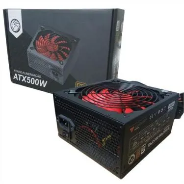 Fonte 500W Brazil PC BPC/500-80PLUS/B - ATX - PFC Ativo - 80 Plus Bron