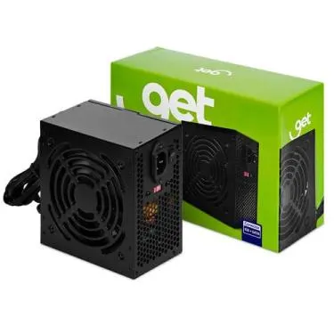 Fonte ATX 500W Real Get com Cabo de Força Bivolt Preto