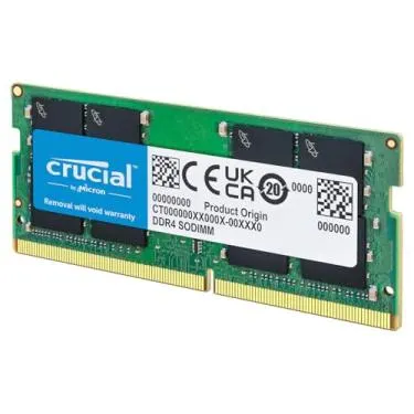 Crucial Memória de laptop RAM 32GB DDR4 3200MHz CL22 (ou 2933MHz ou 2666MHz) CT32G4SFD832A