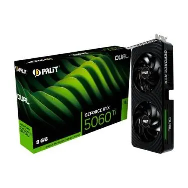 Placa de Vídeo Palit RTX 5060 Ti DUAL NVIDIA GeForce, 8GB GDDR7 128bit