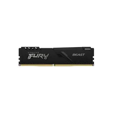 KF432C16BB/32 - Memória de 32GB DIMM DDR4 3200Mhz FURY Beast 1,35V 2Rx8 288 pinos para desktop/gamers, preto