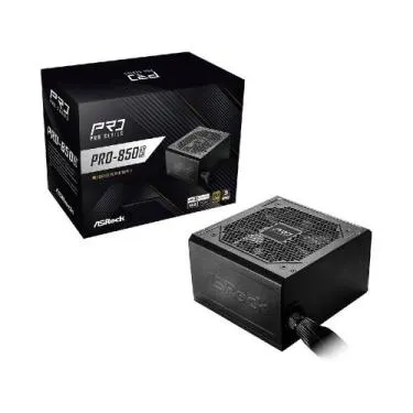 Fonte de Alimentação ASRock Pro 850W 80 Plus Gold Com Cabo PRO850G