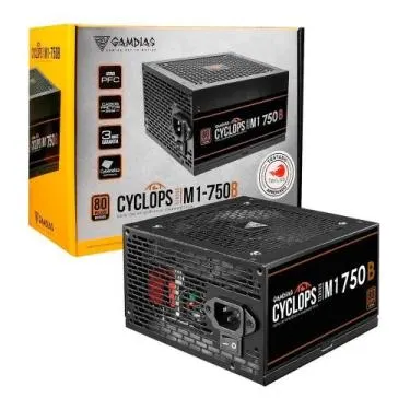 Fonte Gamer Gamdias Cyclops M1-750B 750W 80 Plus Bronze PFC Ativo ATX