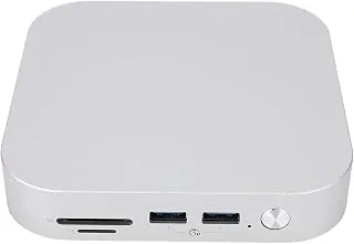 Para Mac Mini M4 Pro Dock 2024 Stand e Cubo de Liga de Alumínio Com Slots PCIE 4.0 M.2, Largura de Banda de 40 Gbps, 10 Gbps USB AX3, Colete de Metal de (Plugue nos EUA)