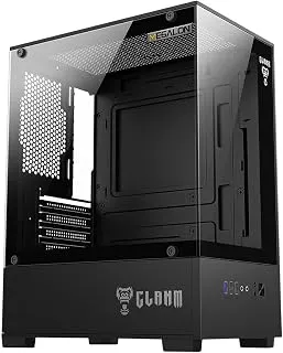 Gabinete Gamer Megalon Mid Tower Vidro Temperado Mini ITX mATX USB 3.0 Preto Sem Fans Compatível Fonte ATX