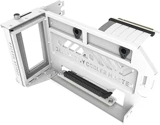 Cooler Master Kit de suporte de cartão GPU vertical V3 branco, placas-mãe PCIe 4.0 5.0 GPUs RTX 5090 RX 9070 XT, caixa ABS, comprimento de 165 mm, módulo ajustável para capa E-ATX ATX Micro ATX