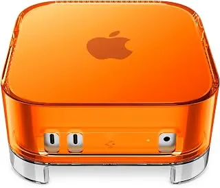 Spigen Capa de filtro transparente para Mac mini M4/M4 Pro | Filtro de ar embutido, prevenção de poeira, ventilação - Tangerina C1 clássica