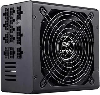 Fonte Gamer C3Tech PS-G1000, preta, Full Modular 1000w, Certificacao 80 Plus Gold, ATX, PFC ativo Bivolt automatico 115/230V, PCIe 5.0, controle inteligente de ventilador, 15 conectores PSU