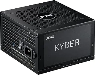 Fonte XPG Kyber II 850W Fonte de Alimentação ATX – Certificação Gold 80 PLUS e Cybenetics, não modular, compatível com ATX 3.1, conector 12V-2x6 para GPUs de última geração, eficiência de até 91,40%